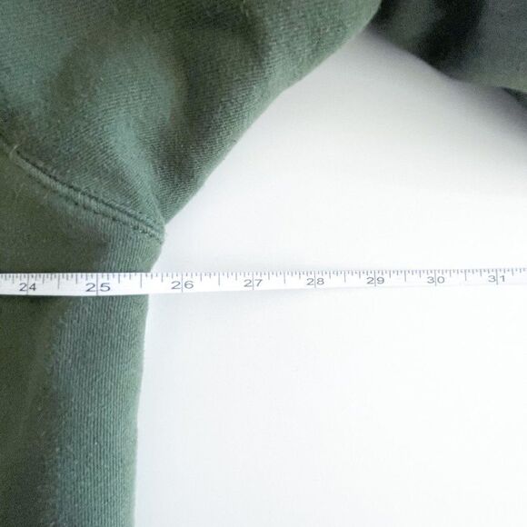 Roots Jacket Men's Hoodie Zip Up Kangaroo Pocket Olympic Logo Green White Sz XL - Picture 4 of 7